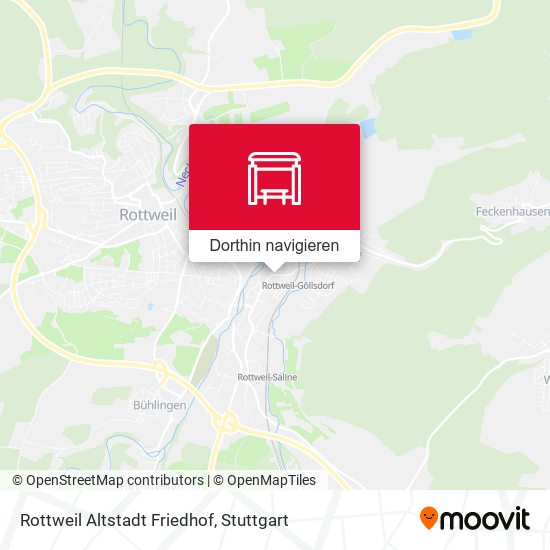 Rottweil Altstadt Friedhof Karte
