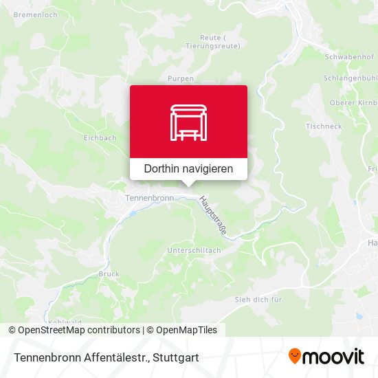 Tennenbronn Affentälestr. Karte