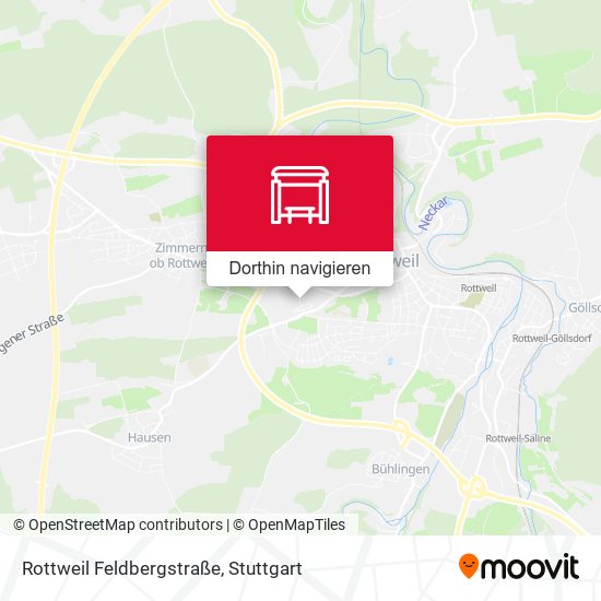 Rottweil Feldbergstraße Karte