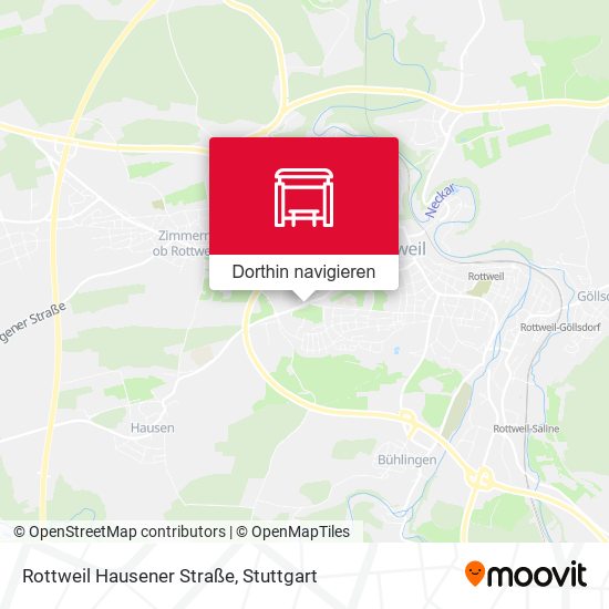 Rottweil Hausener Straße Karte