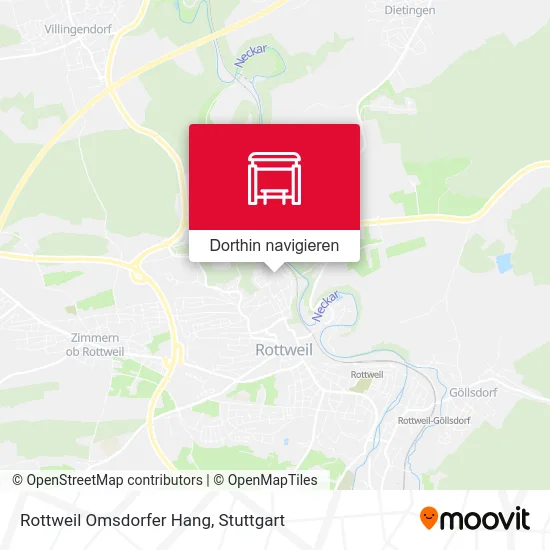 Rottweil Omsdorfer Hang Karte