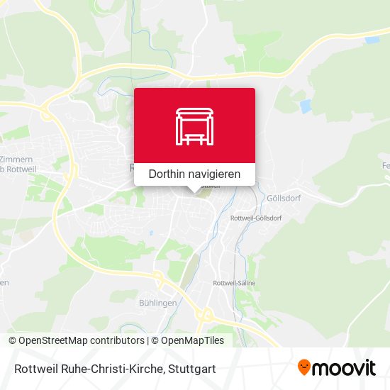Rottweil Ruhe-Christi-Kirche Karte