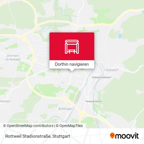 Rottweil Stadionstraße Karte