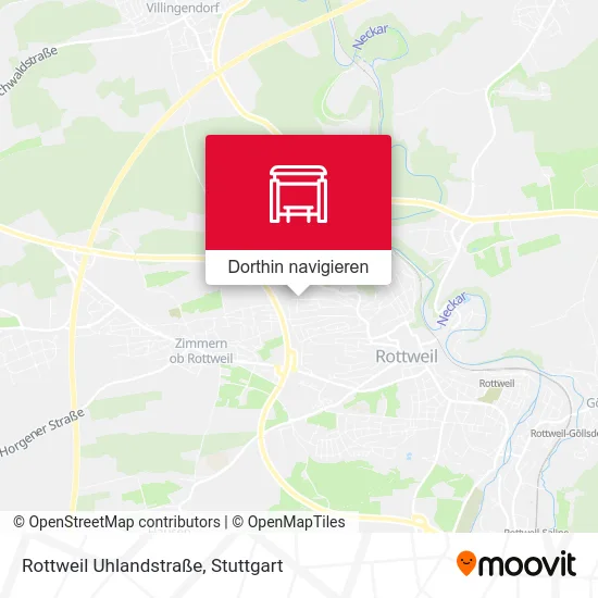 Rottweil Uhlandstraße Karte