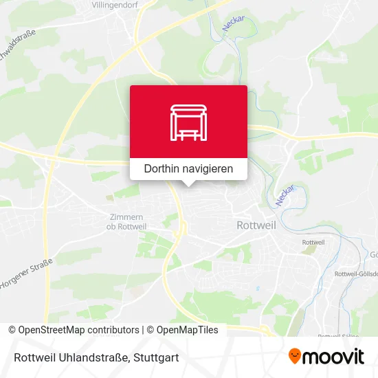 Rottweil Uhlandstraße Karte
