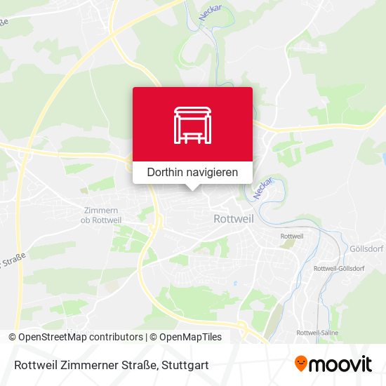 Rottweil Zimmerner Straße Karte