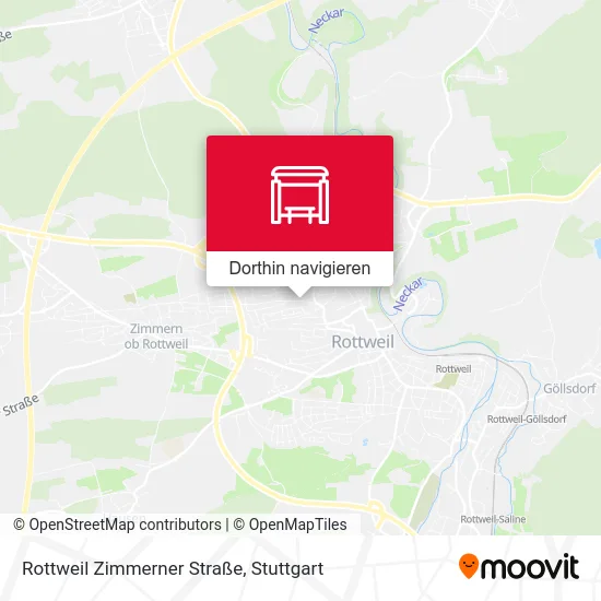 Rottweil Zimmerner Straße Karte