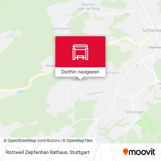 Rottweil Zepfenhan Rathaus Karte