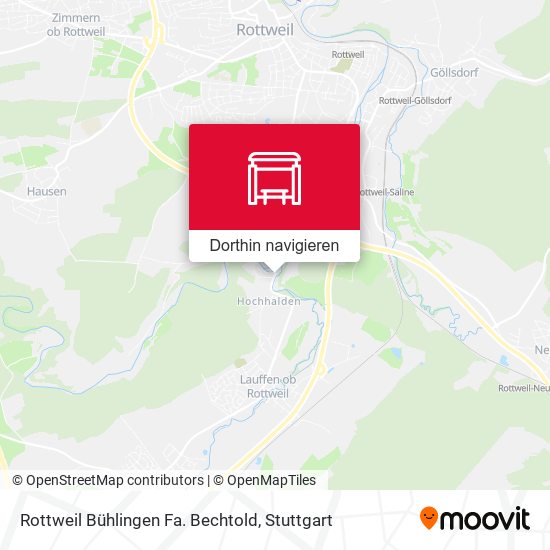 Rottweil Bühlingen Fa. Bechtold Karte