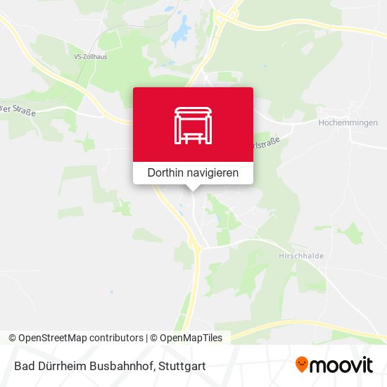 Bad Dürrheim Busbahnhof Karte