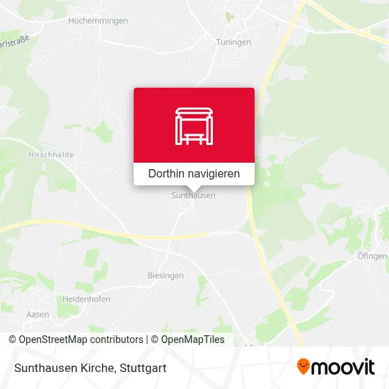 Sunthausen Kirche Karte