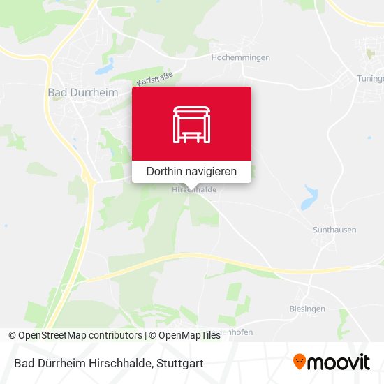 Bad Dürrheim Hirschhalde Karte