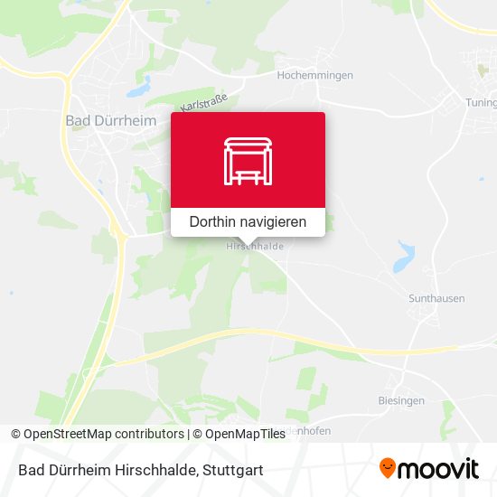 Bad Dürrheim Hirschhalde Karte