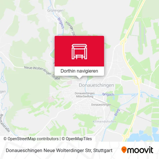 Donaueschingen Neue Wolterdinger Str Karte