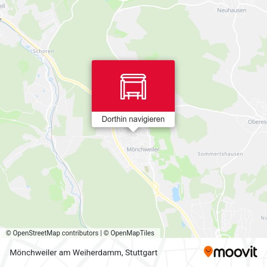 Mönchweiler am Weiherdamm Karte