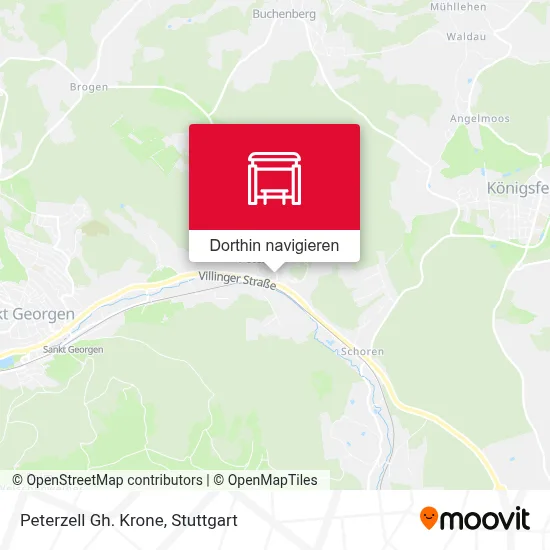 Peterzell Gh. Krone Karte