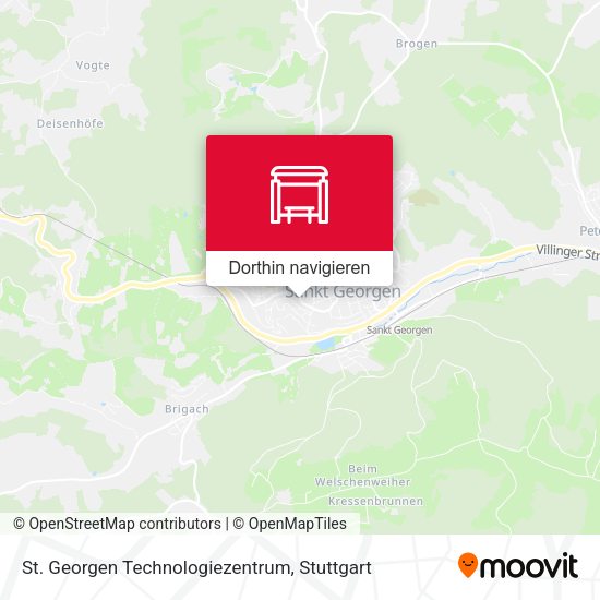 St. Georgen Technologiezentrum Karte