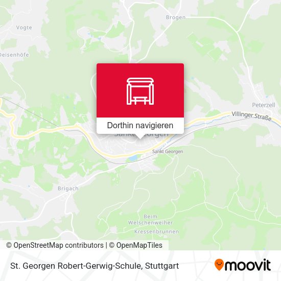 St. Georgen Robert-Gerwig-Schule Karte