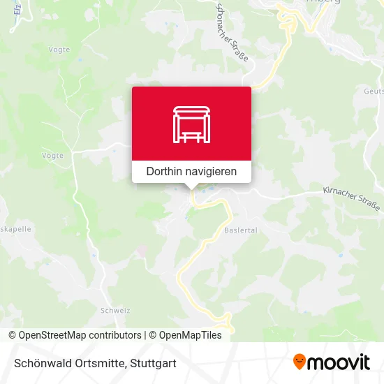 Schönwald Ortsmitte Karte