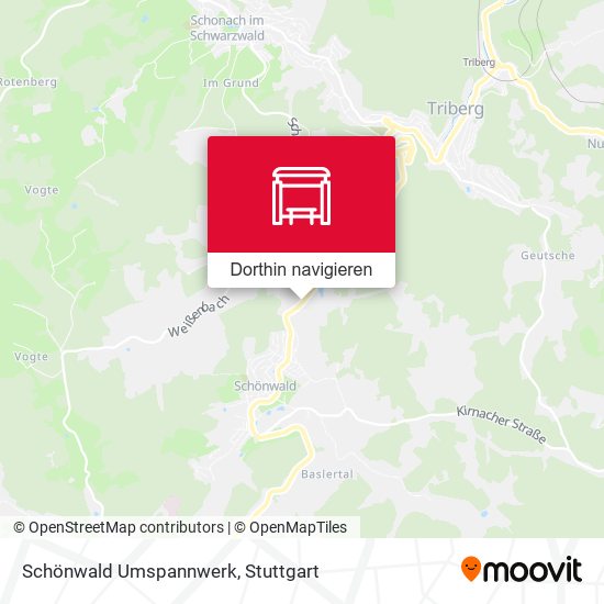 Schönwald Umspannwerk Karte