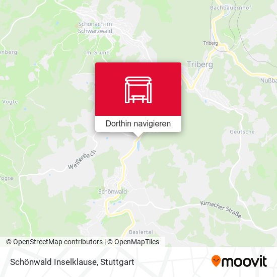 Schönwald Inselklause Karte