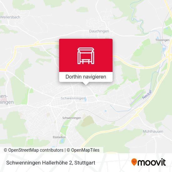 Schwenningen Hallerhöhe 2 Karte