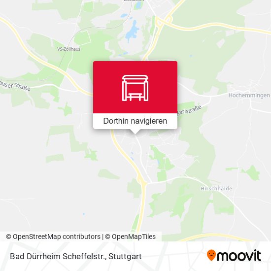 Bad Dürrheim Scheffelstr. Karte