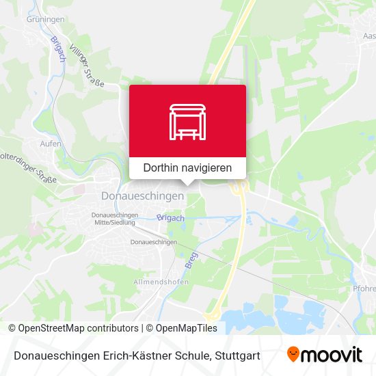 Donaueschingen Erich-Kästner Schule Karte