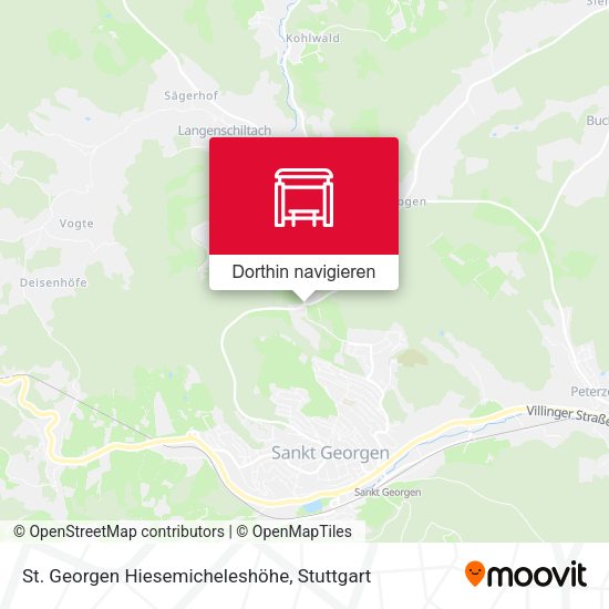 St. Georgen Hiesemicheleshöhe Karte