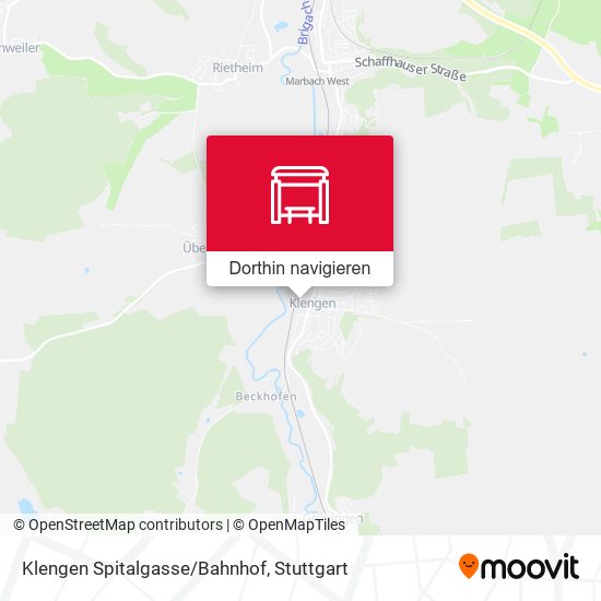 Klengen Spitalgasse/Bahnhof Karte