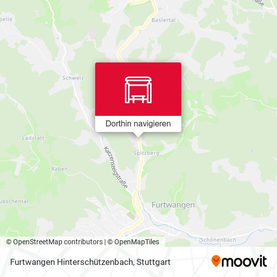Furtwangen Hinterschützenbach Karte