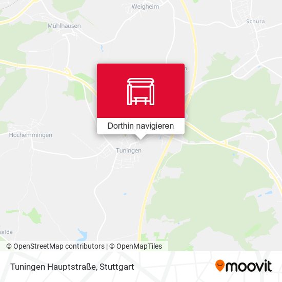 Tuningen Hauptstraße Karte