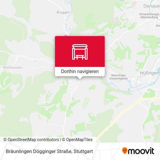 Bräunlingen Dögginger Straße Karte