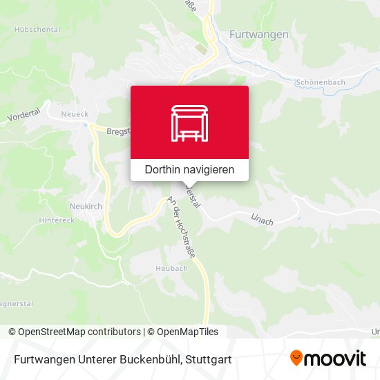 Furtwangen Unterer Buckenbühl Karte