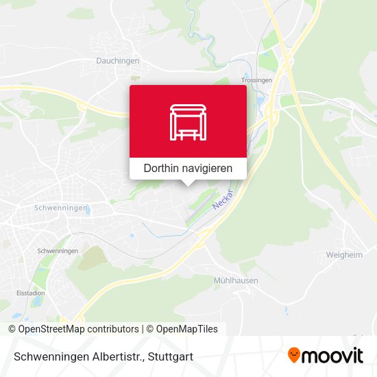 Schwenningen Albertistr. Karte