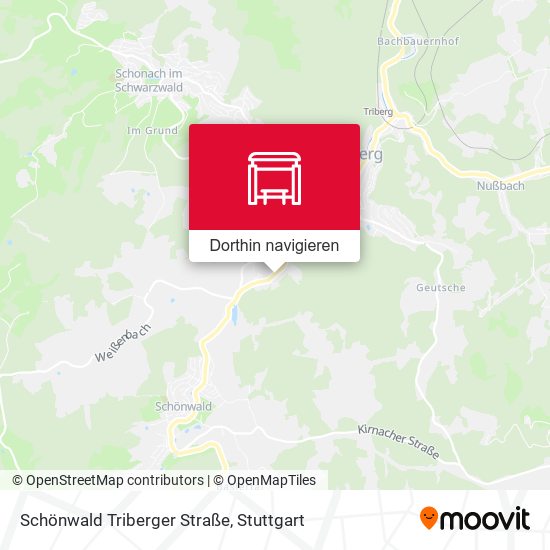 Schönwald Triberger Straße Karte