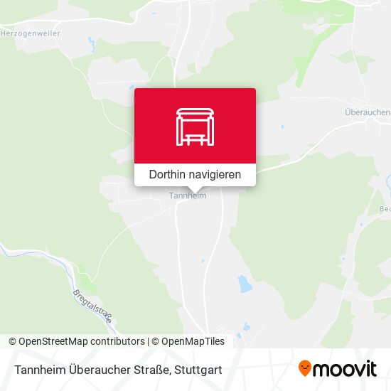 Tannheim Überaucher Straße Karte