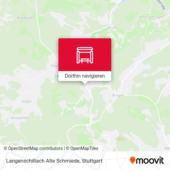 Langenschiltach Alte Schmiede Karte
