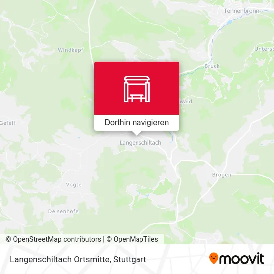 Langenschiltach Ortsmitte Karte