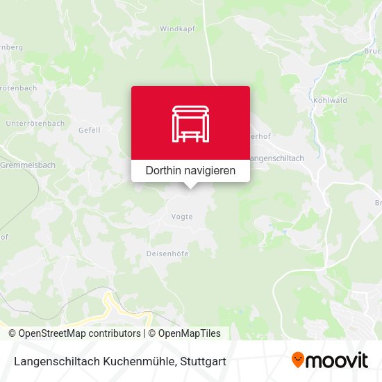 Langenschiltach Kuchenmühle Karte