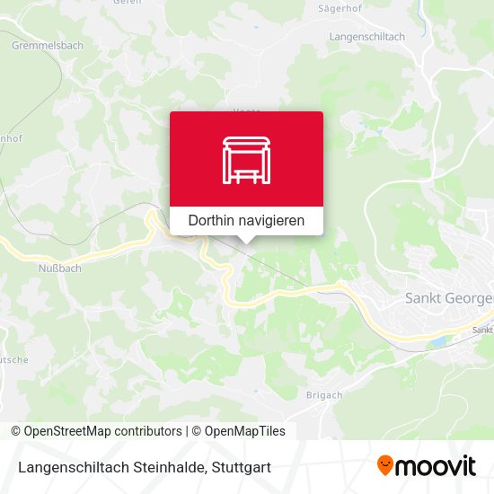 Langenschiltach Steinhalde Karte