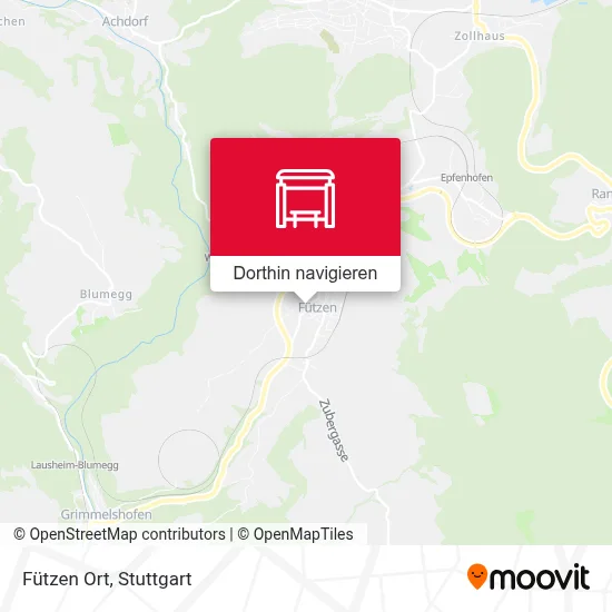 Fützen Ort Karte