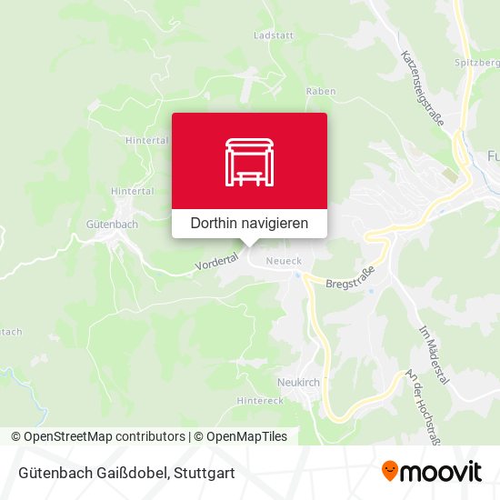 Gütenbach Gaißdobel Karte