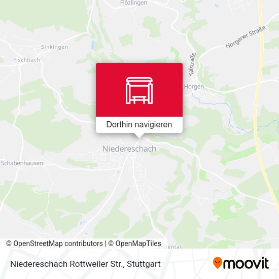 Niedereschach Rottweiler Str. Karte