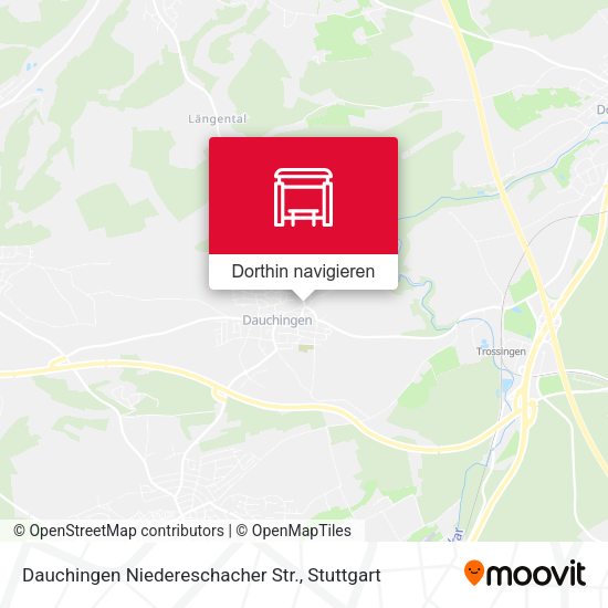 Dauchingen Niedereschacher Str. Karte