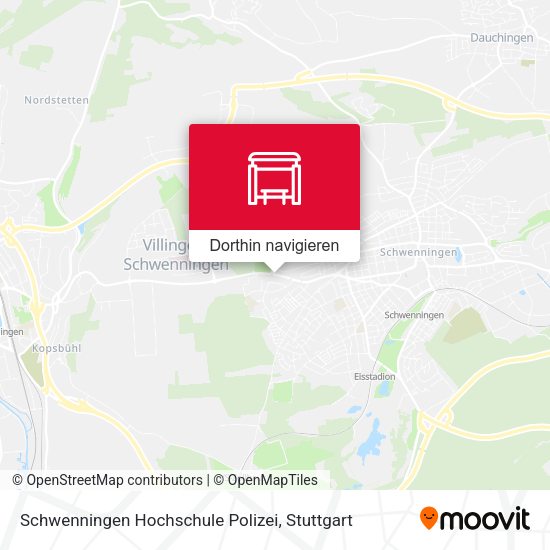 Schwenningen Hochschule Polizei Karte
