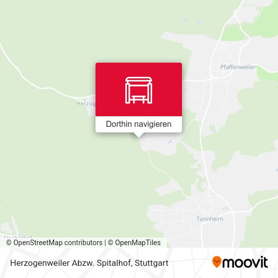 Herzogenweiler Abzw. Spitalhof Karte
