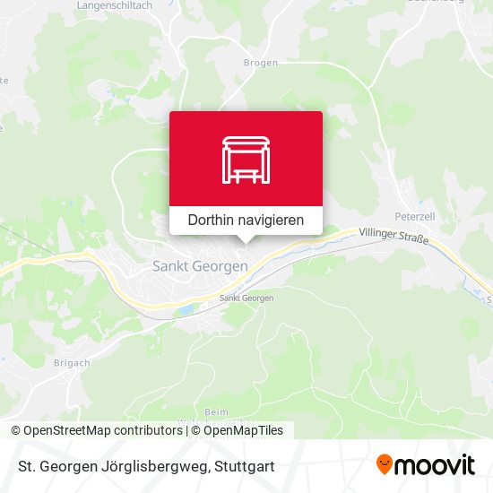 St. Georgen Jörglisbergweg Karte