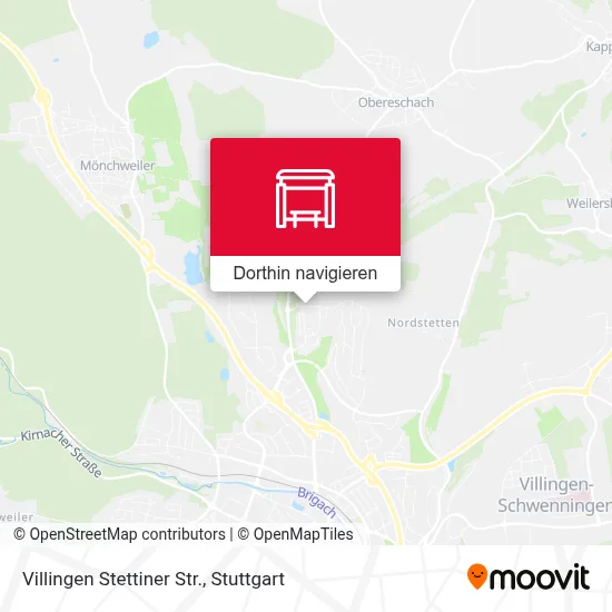 Villingen Stettiner Str. Karte