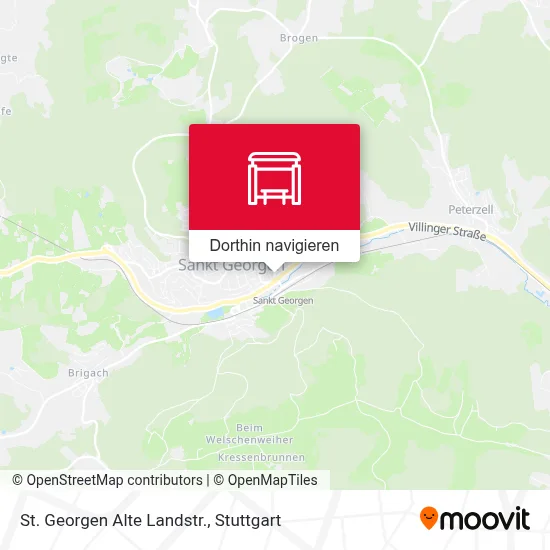 St. Georgen Alte Landstr. Karte